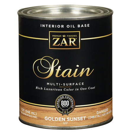 ZAR 1 Qt Golden Sunset Zar Interior Oil-Based Wood Stain 12712